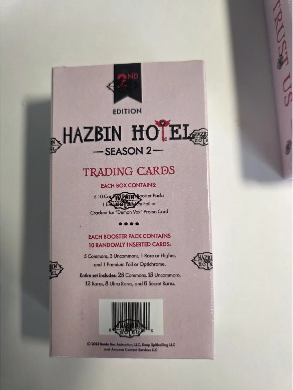 Hazbin Hotel Season Two Trading Cards 2nd Edition Blaster Box New Sealed - 5 Pk
